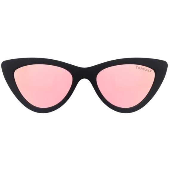 SALE Rose Gold Polarized Cat Eye Sunglasses - Picture 3 of 6